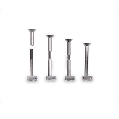 Fusion Only Titanium Mast Plate Split Bolt Silver